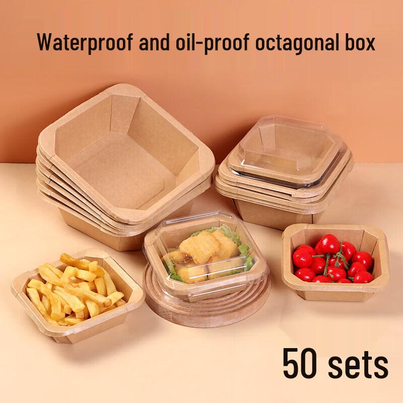 Disposable Kraft Paper Food Containers