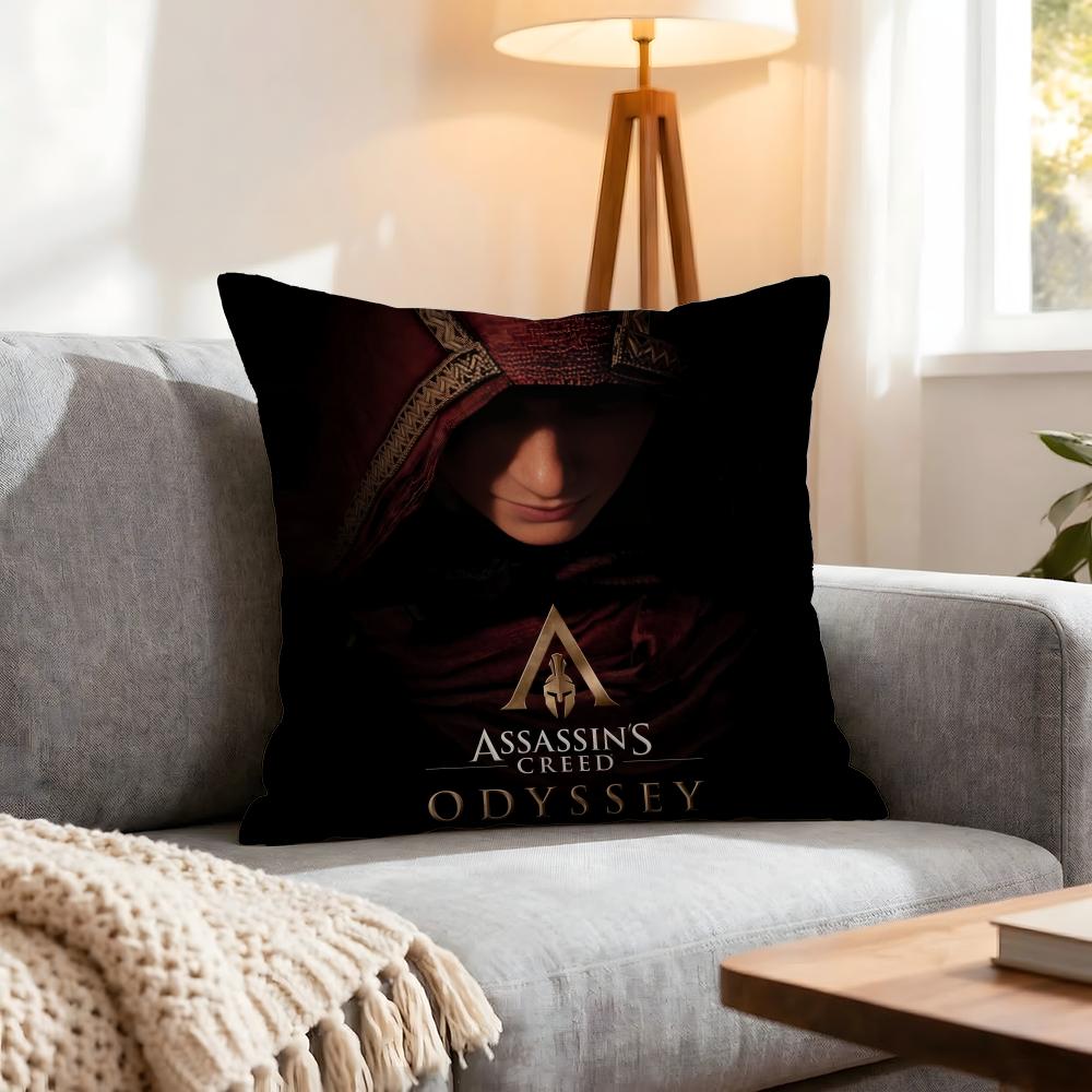 Federa per Cuscino Gioco Assassins Creed 1 Pezzo Coperture Decorative Morbida Custodia per Cuscino per Decorazione Divano Poltrona 40X40 45X45 Federe