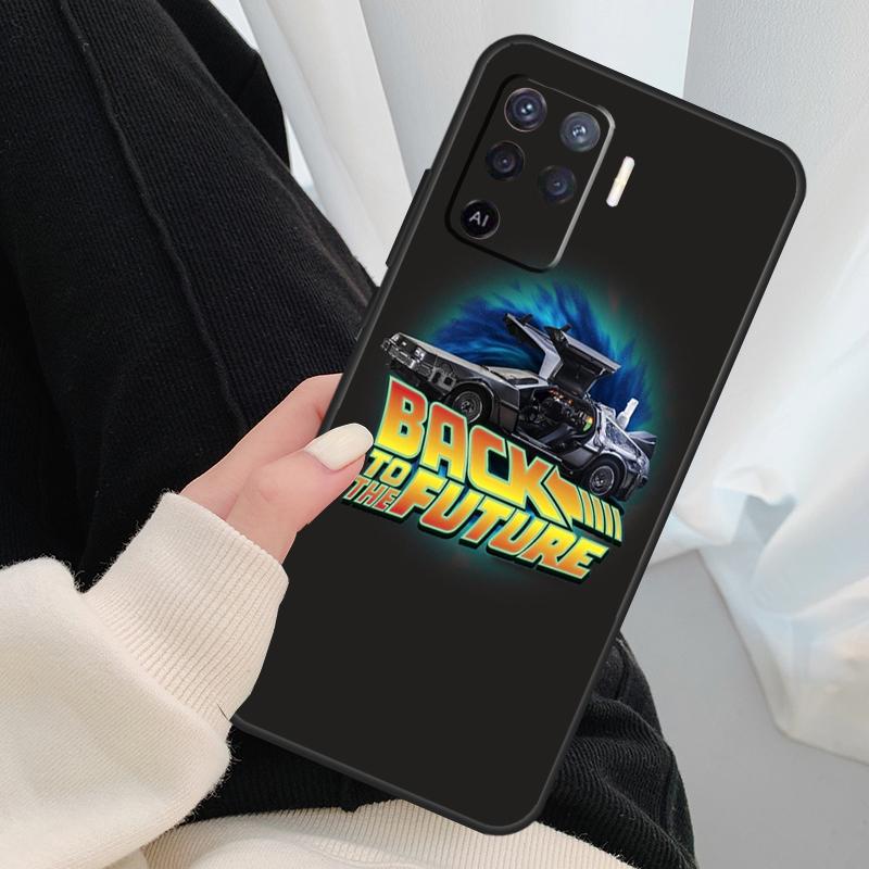 Back To The Future Time Machine Case For OPPO A54 A74 A94 A83 A91 A93 A5 A9 A31 A53 2020 A15 A52 A72 Find X5 X3 Pro Cover
