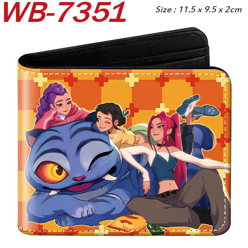 K-Pop Demon Hunters Pu Leather Two-fold Short Wallet and Practical
