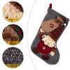 Holiday Stocking Reusable Decorative Sock for Gift Storage Sturdy Materials Christmas Decoration Simple Installation