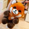 1Pc 13cm Lovely Duck Frog Raccoon Fox Plushie toy Cartoon Panda Dinosaur Elephant Pendant Plush Toys Birthday Decor Gift