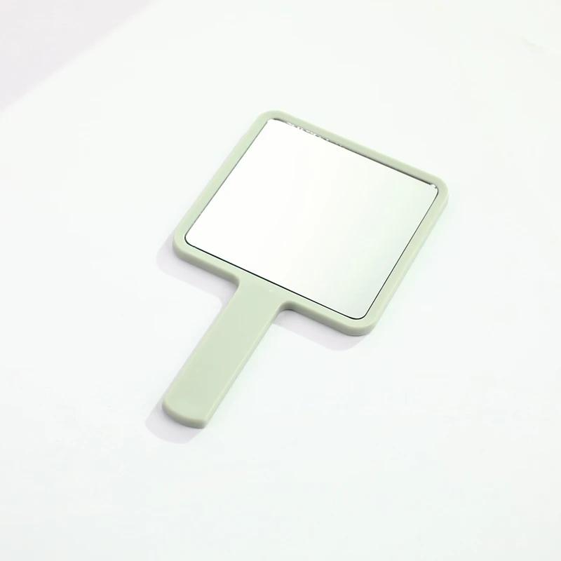 1 st Ögonfransförlängning Handhållen Sminkspegel Fyrkantig Sminkbordsspegel med Handtag Handhållen Spegel SPA Salong Kompakta Speglar