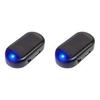 1-5PCS Car Fake Security Light Solar Powered Simulated Dummy Alarm Anti-Theft Wireless Warning Lamp LED Flashing Imitation Lamp