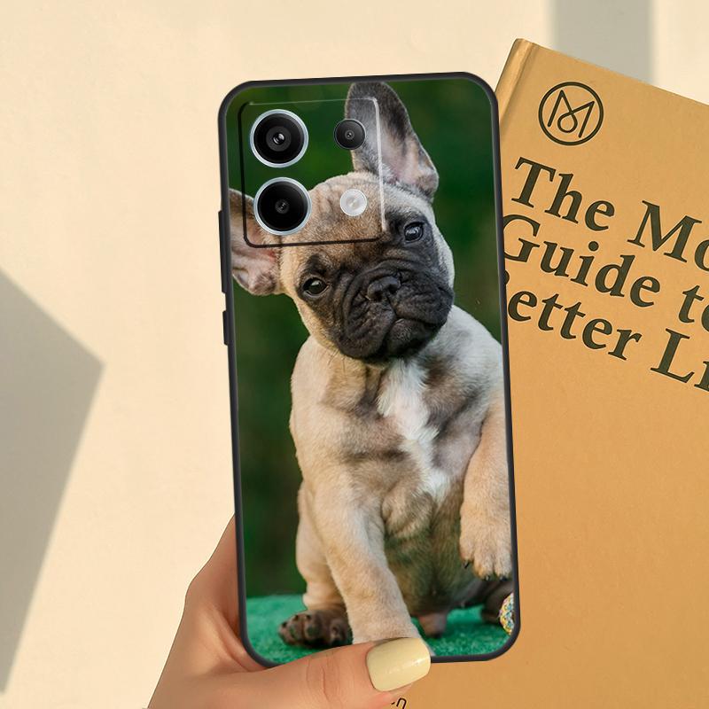 French Bulldog Dog Cover For Xiaomi Redmi Note 11 10 12 13 14 Pro 11S 12S Case For Redmi 15C 10C 13C 12C 14C 15