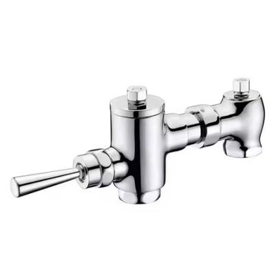 The Modern Wall-mounted Brass Manual Toilet Flush Valve Is Easy To Install