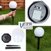 Solar LED Garden Lamps, Embedded, 33.5 Cm, 6 Pcs.