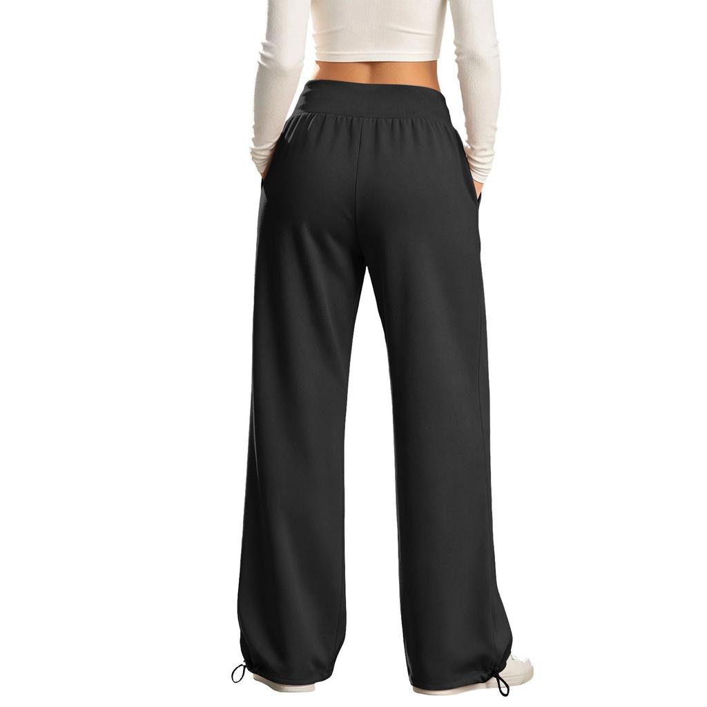 Sweatpants Women Wide Leg Casual High Waisted Pull Jogger Pants