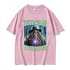 Schattenmagier Lustiges T-Shirt Hodenverdrehung Meme Grafik T-Shirt Männer Frauen Retro Gothic Übergroßes Kurzarm-T-Shirt Tops