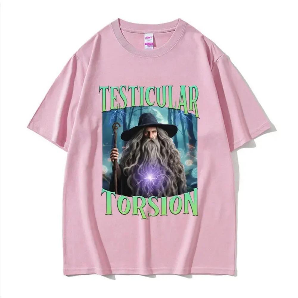 

Shadow Wizard Funny T Shirt Testicular Torsion Meme Graphic Tee Shirt Men Women Retro Gothic Oversized Short Sleeve T-shirt Tops S