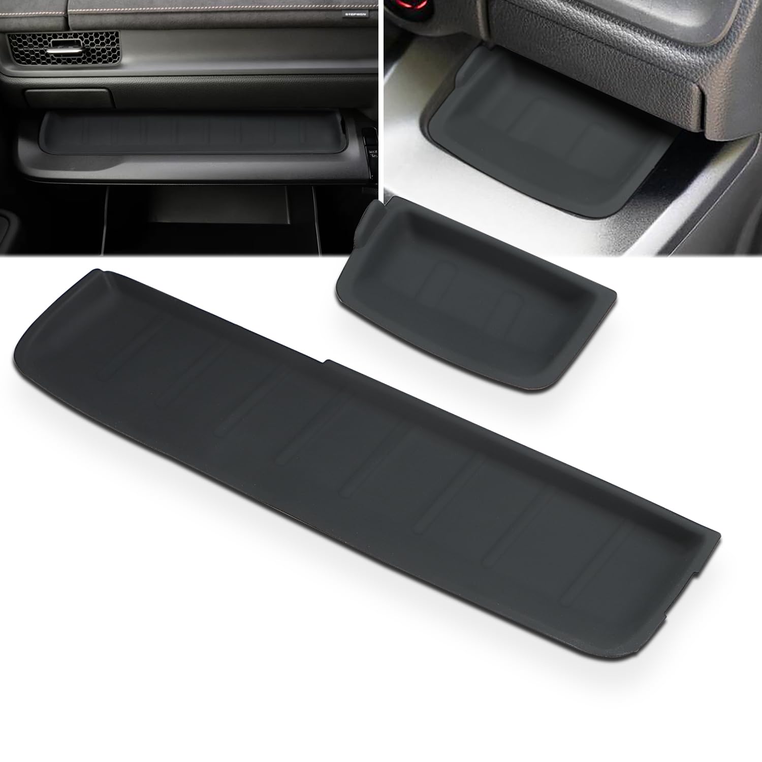 

MARCHFA Passenger Seat Rubber Tray for Honda New Step WGN RP Instrument Panel Interior Custom Interior Black Series, Tray, Accessory, Part,