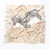 90cm High Luxury Brand Twill Silk Scarf Women Jump Horse Chains Print Curled Square Scarves Echarpes Foulards Femme Wrap Bandana
