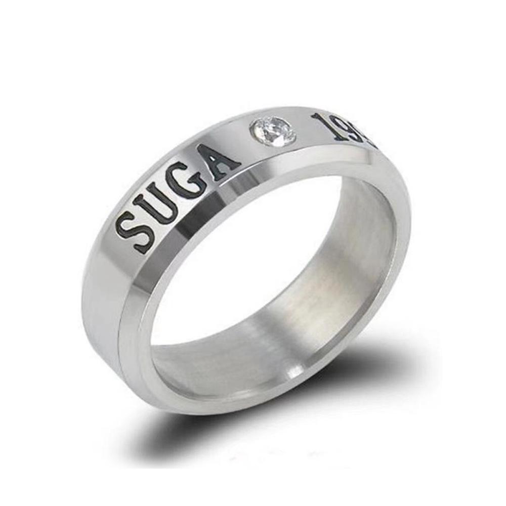 BTS Same Style Birthday Name Rings - Min Yoongi, Park Jimin, Kim Taehyung, Jung Hoseok, Jeon Jungkook