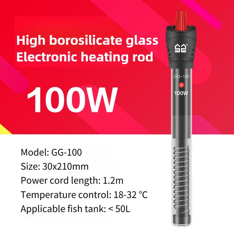 Fish Tank Electric Heating Rod Explosion Proof Glass Digital Display Heater Turtle Aquarium Automatic Thermostat