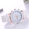 Luxury Women's Watch Set Fashion Luxury Elegant Alloy Wristwatch Silicone Strap Couple Watch Men Quartz Holiday Gifts