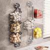 Rotating Double Suction Cup Kitchen Storage Basket with Drainer