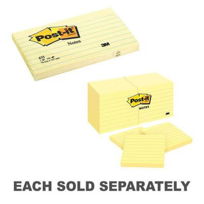 Blocos Adesivos Post-It Linhados Amarelos (12 unidades)