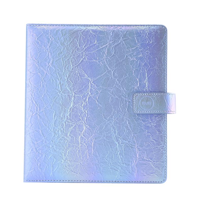 Premium Gradient Laser A5 Photocard Binder PU Leather Magnetic photo album for K-Pop Photocards, Polaroid, Postcard Collection