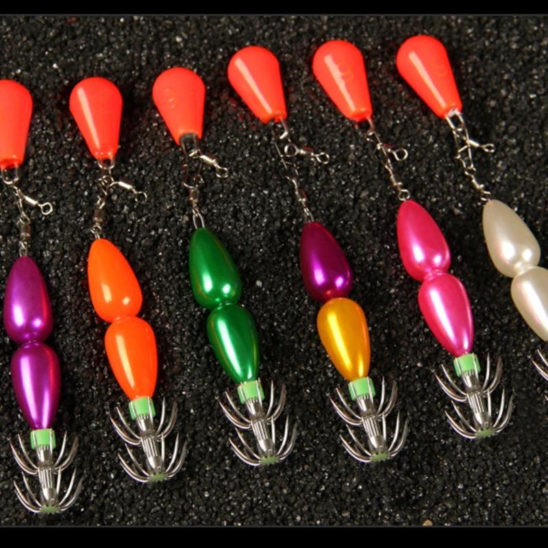 Double Layer Squid Hook Octopuses Baits Squid Jig Artificial Baits Umbrella Hook Cuttlefish Sleeve Fishing Hook Enduring