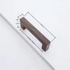 Maniglia Quadrata in Noce per Armadio Minimalismo Nordico Maniglie in Legno Massello per Armadio e Cassetti Maniglie per Mobili da Cucina