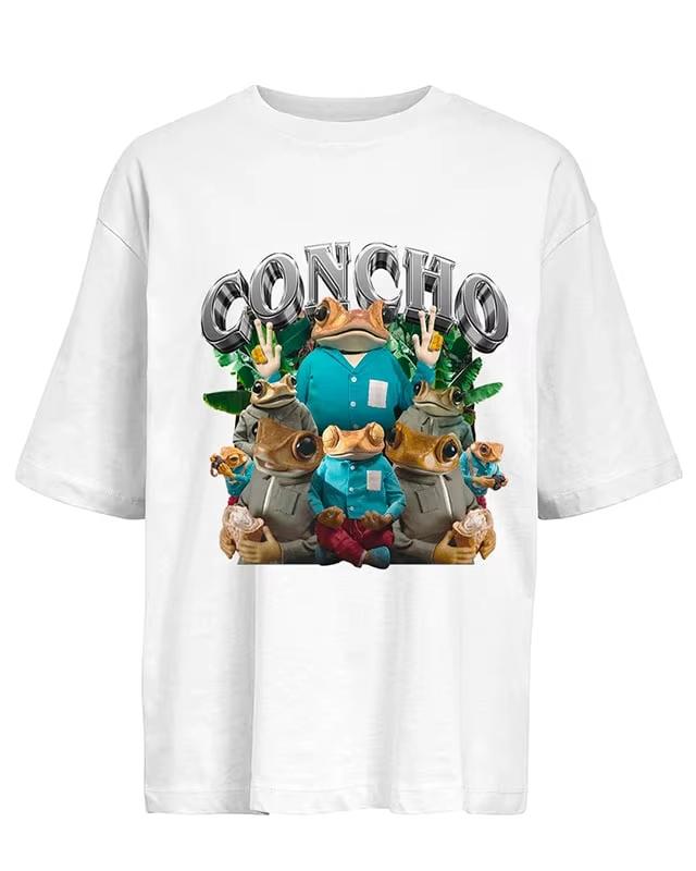 2026 Bad Bunny Print Tshirt Men Women Y2k Sleeve Heavy pure Cotton Street Harajuku Clothing High Quality Casual Top