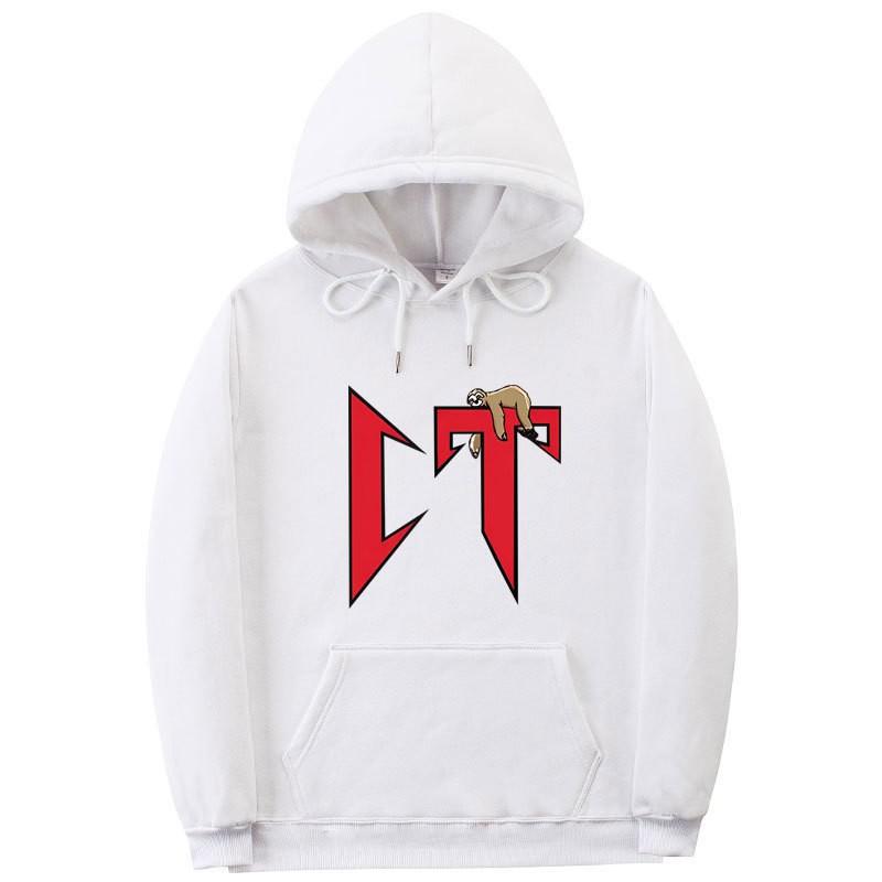 Unisex Oversized Hooded Sweatshirt With Printed Design Ribbed Hem Loose Fit Long Sleeve Cotton Pullover Winter