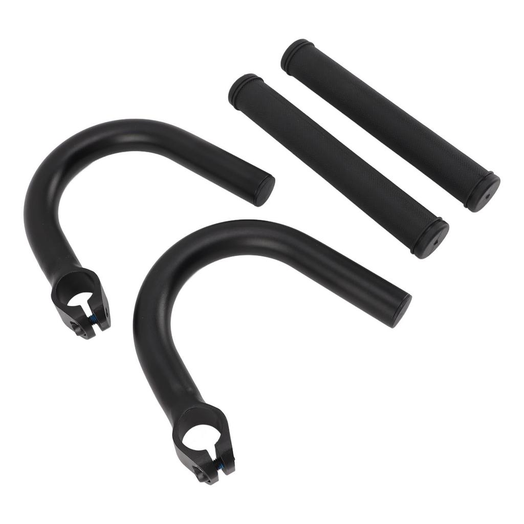 Bicycle Armrest Handlebars Aluminum Alloy Black Increased Height Bend Handlebar for Mountain Bike Road Bikes