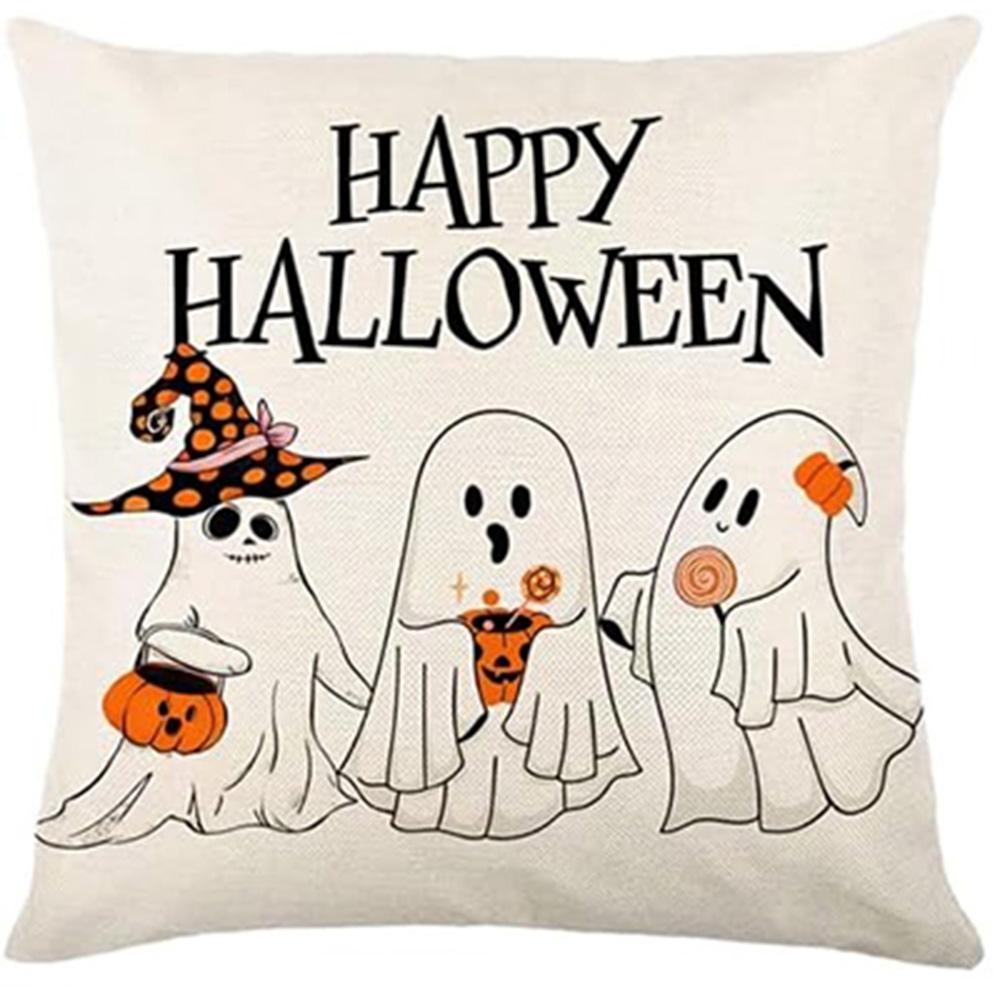 Spooky and Fun Halloween Pillow Covers: Happy Halloween, Ghost, Pumpkin Patterns & 'Boo Y'all' Sofa Cushion Cover,gift