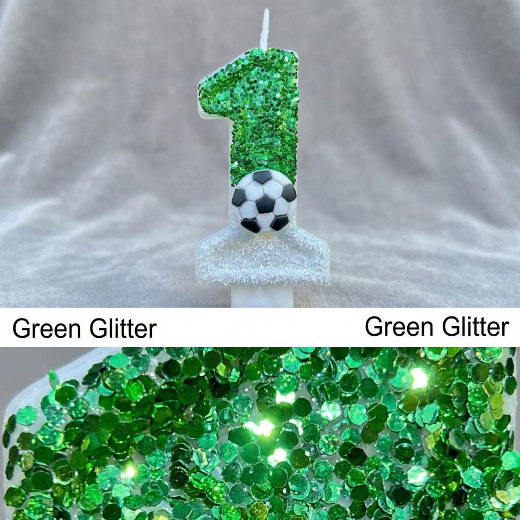 Creative Football Digital Birthday Candles