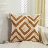 Bohemian Pillow Cushion Cover Geometry Embroidered Tassel Embroidery 45x45cm Pillowcase Living Room Sofa Home Decor