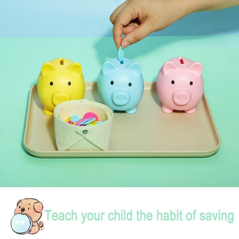 Colorful Piggy Bank Color Matching Toys Creative Toddler Coin-operated Toy  Home Decoration