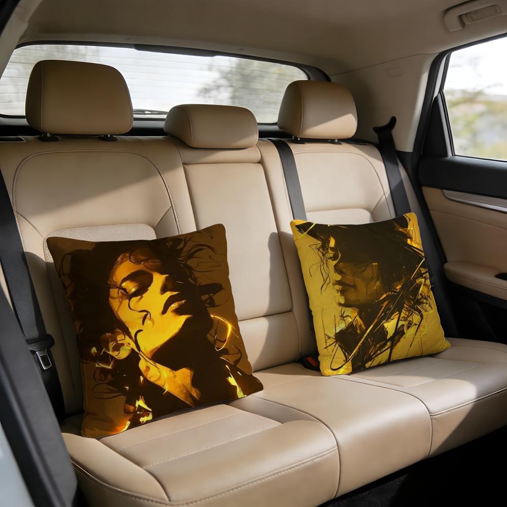 Federa per Cuscino Classica Singer MMichael Jackson Federa per Cuscino Corta in Peluche per Letto Divano Auto Lavabile
