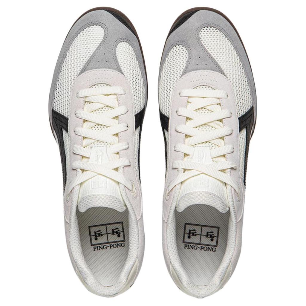 Li Ning Comfortable Minimalist Low-Top Casual Shoes Men Sneakers White Black AZGW305-1