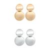 1 Pair Alloy Earring Ear Pendent Fashion Jewelry Fine Workmanship Long-lasting Round Plate Exquisite Attractive