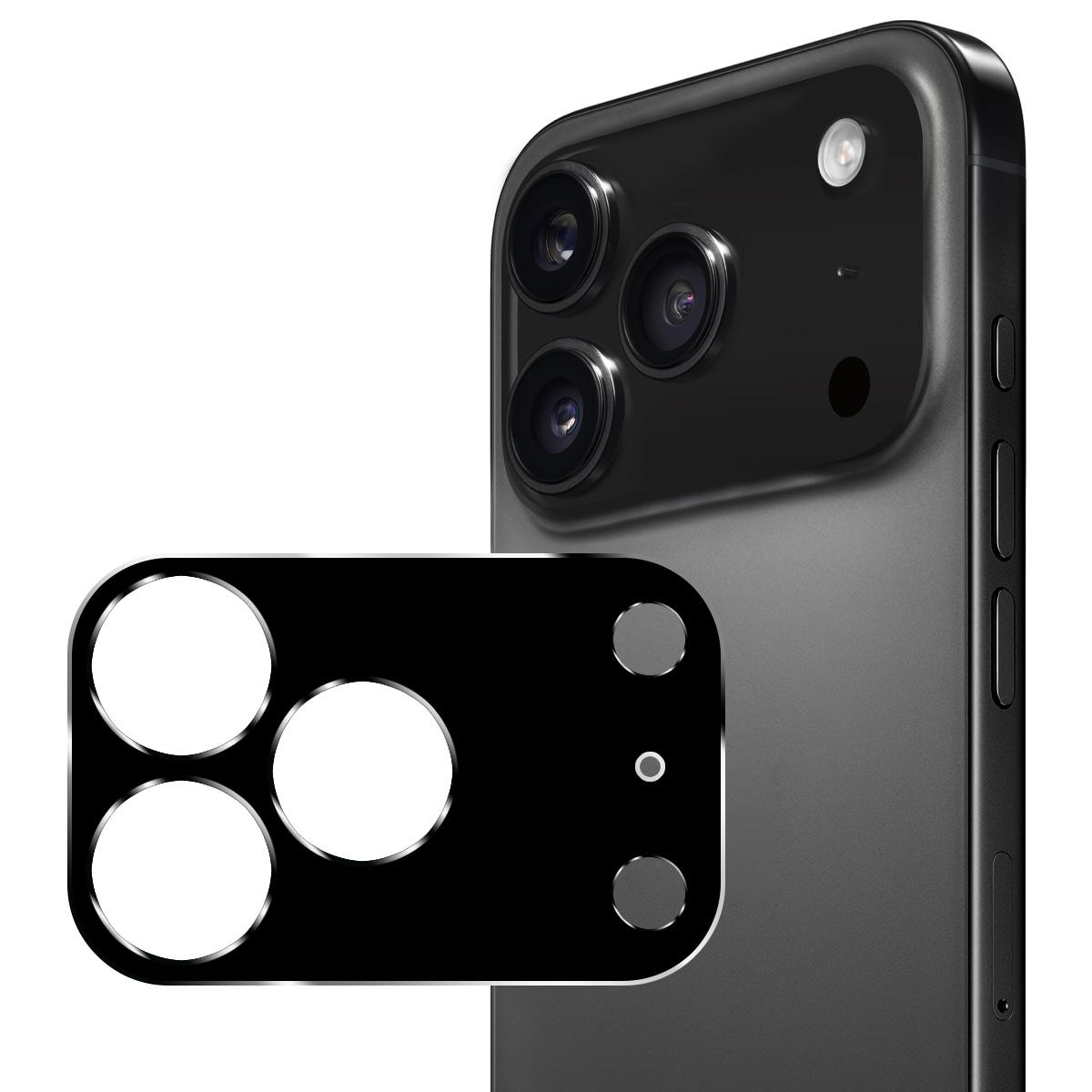 

For iPhone 17 Pro Camera Lens Protector ENKAY Hat-Prince Integrated Tempered Glass Lens Film Black