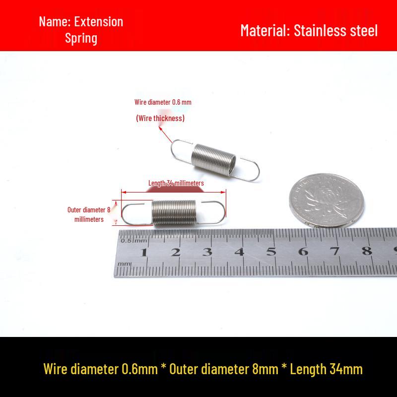 Stainless Steel Spring Hook for Microwave Oven Handle, Wire Diameter 0.6/0.7