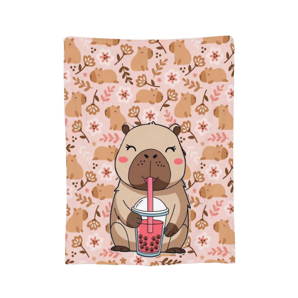 Capybara Blanket Quality Super Soft Throw Blanket Winter Travel Couch Chair Sofa Bed Funny Bedspread