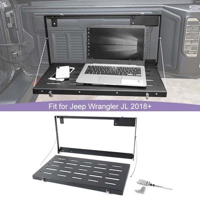 Car Tailgate Storage Bracket Foldable Table Board Rack Shelf  For Jeep Wrangler JL 2018 Up Metal Car Accessories  