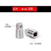 Impact Socket Adapter 1/4\" 3/8\" 1/2\" Drive Ratchet Socket Adapter Female To Male Converter Repair Tools