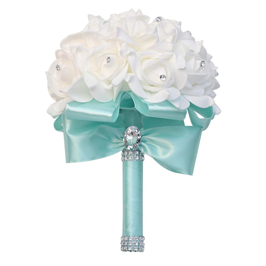 Multicolor PE Foam Bridesmaid Hand Bouquet for Weddings