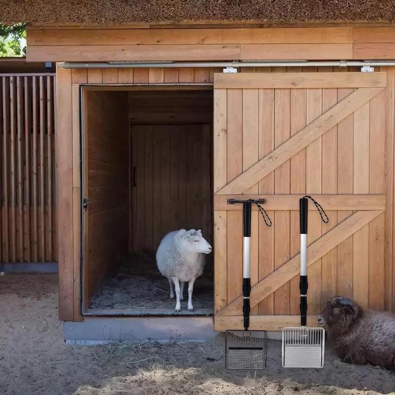 Chicken Poop Scooper Metal Chicken Manure Coop Litter Scoop Cats Chicken Poop Shovel For Separating Poop And Debris