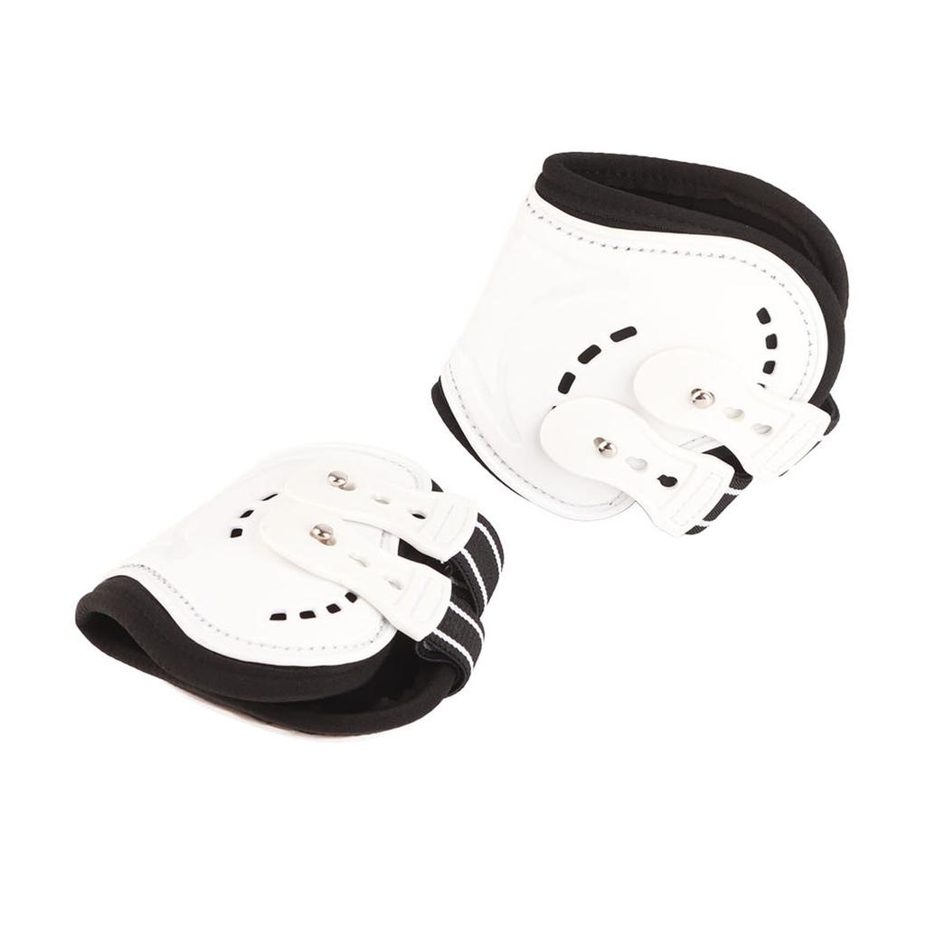 Horse Fetlock Boots Impact Resistant Breathable Horse Hind Leg Boots for Horse Protective Equipment White