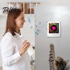 Interactive Refrigerator Magnet Magnetic Music Player, NFC Enabled Vinyl Record Fridge Magnet, Acrylic Decorative Box with LED Light, Decoration