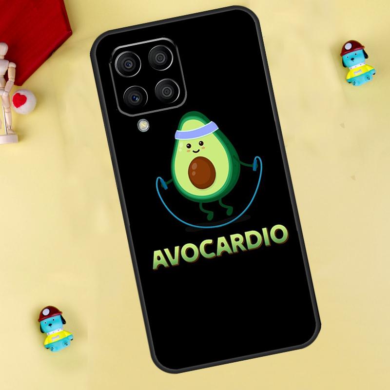 Süße Cartoon-Avocado Fitness-Hülle für Samsung Galaxy M35 M55 M15 M11 M12 M13 M14 M06 M16 M36 M56 M31 M53 M32 M52 M34 M54