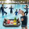 Waterproof Swimming Pool Floating Tray Multi-Hole Pool Drink Float  Swimming Pool