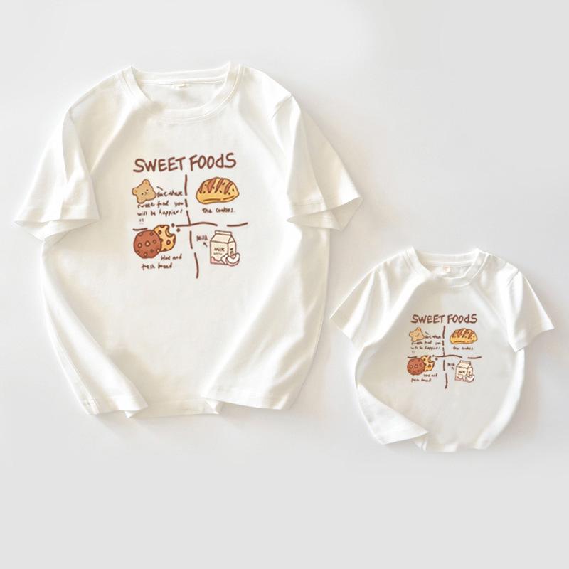 Stylish 2023 Summer Short Sleeve Family T-Shirts for Men, Women, & Kids - Perfect for Kindergarten Sports Day, Family of Three or Four
