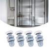 8Pieces Multipurpose 20mm Plastic Rollers for Sliding Shower Door Portable Sturdy Quiet Replacement Wheel Daily Use