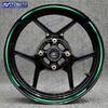 Motorcycle Reflective 17 Inch Wheel Stickers Rim Stripe Tape Hub Decal Decorate For NINJA ZX-6R ZX-10R ZX-14R ZX-12R ZX-9R ZX-7R
