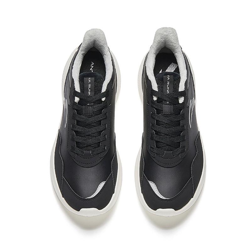 Anta Versatile Classic Non-Slip Durable Low-Top Casual Running Shoes Men Sneakers Black Silver 912435559-5