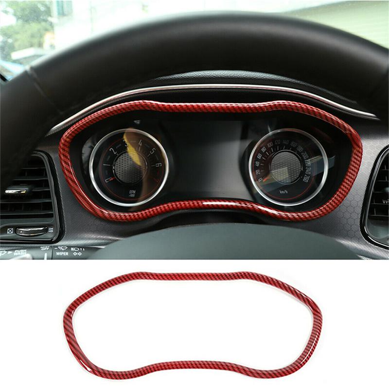 GXP1 For Dodge Challenger 2015-2021 Dashboard Instrument Panel Cover ABS Carbon Fiber Car Accessories